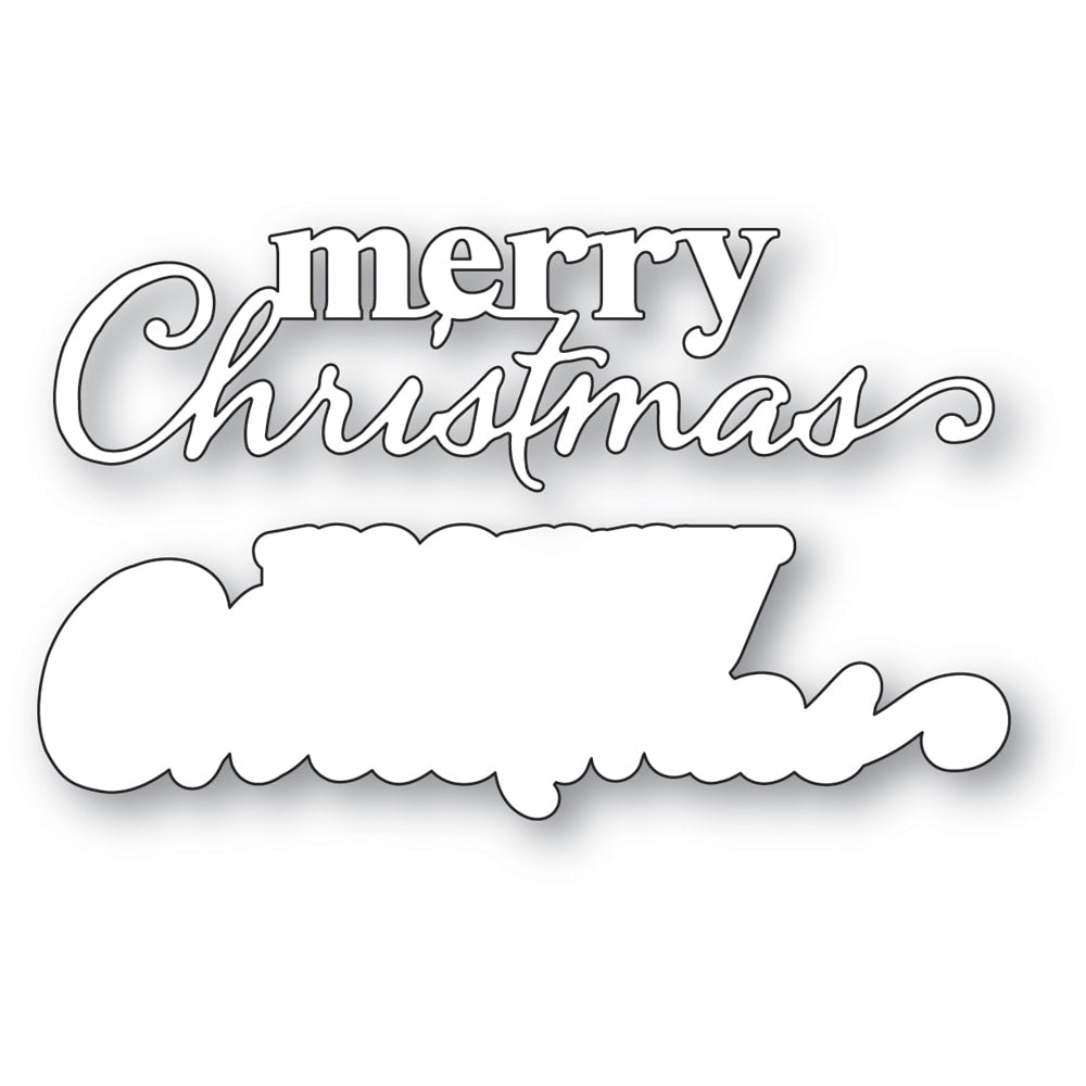 Memory box  94936 - Merry Christmas Stylish Script craft die