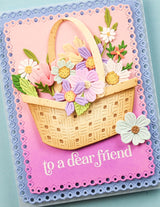 Memory Box Woven Flower Basket craft die 94941