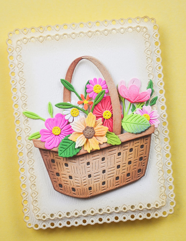 Memory Box Woven Flower Basket craft die 94941
