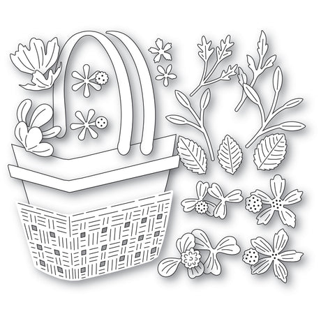 Memory Box Woven Flower Basket craft die 94941