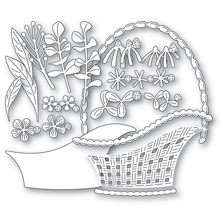 Memory Box Arched Flower Basket Craft Die - 94951