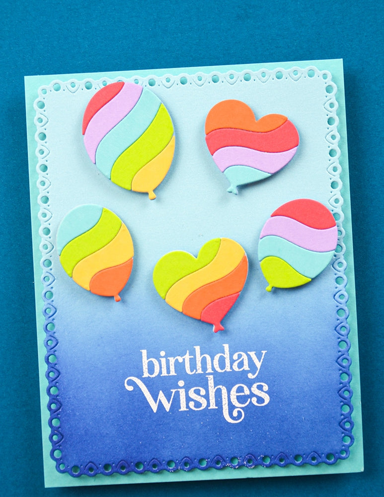 Memory Box Wavy Balloons craft die 94952