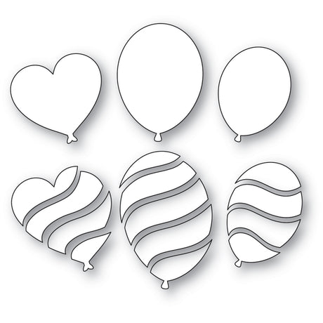 Memory Box Wavy Balloons craft die 94952