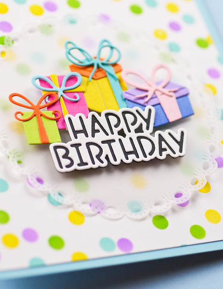 Memory Box Polkadot Stencil Set