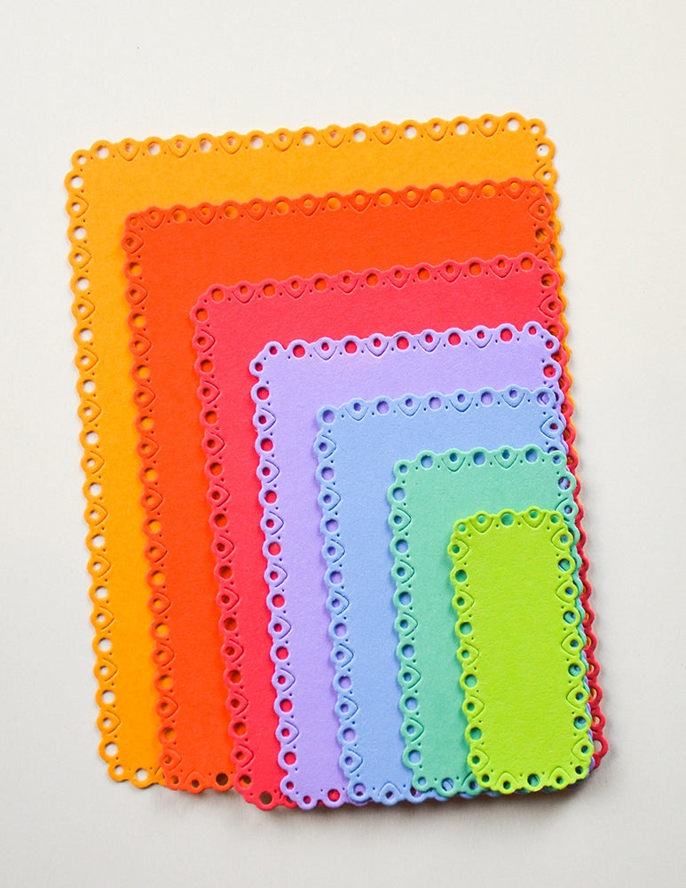 Memory Box Notched Eyelet Frames craft die 94962