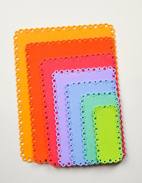 Memory Box Notched Eyelet Frames craft die 94962