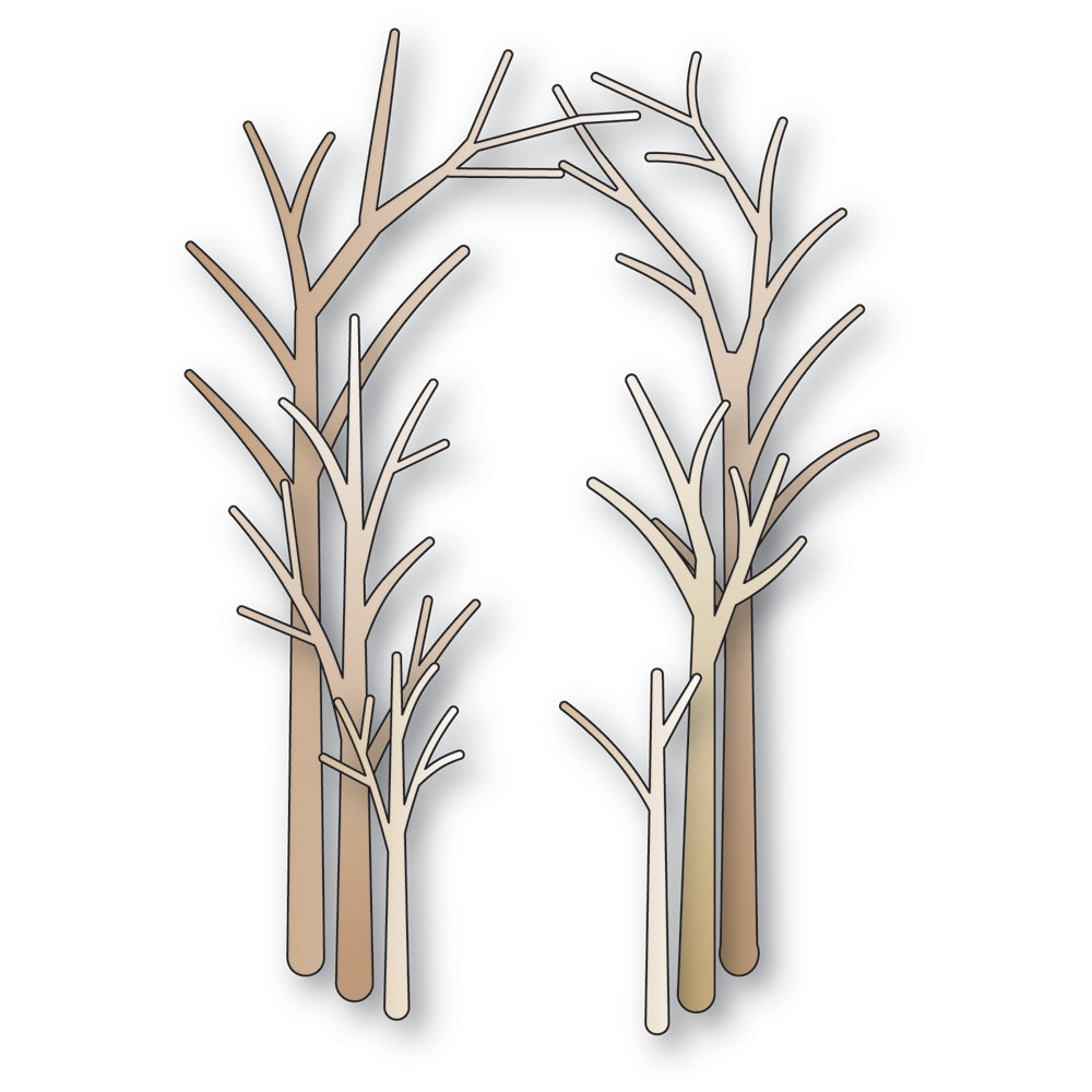 Memory Box Gathered Tree Trunks Craft Die - 94976