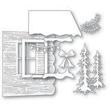 Memory Box Log Cabin Scene Craft Die - 94986