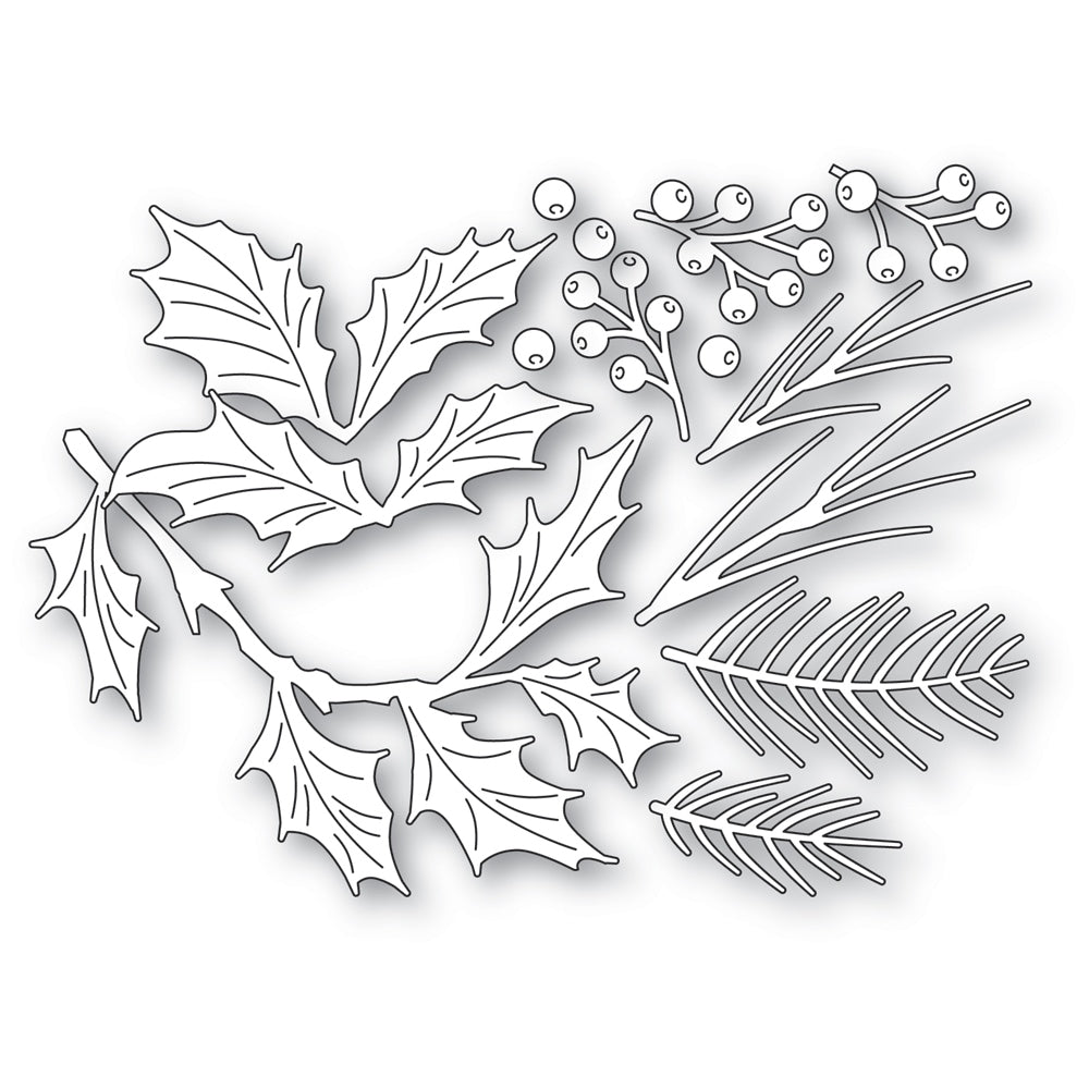Memory Box Evergreen Holly Bundle Craft Die - 94988