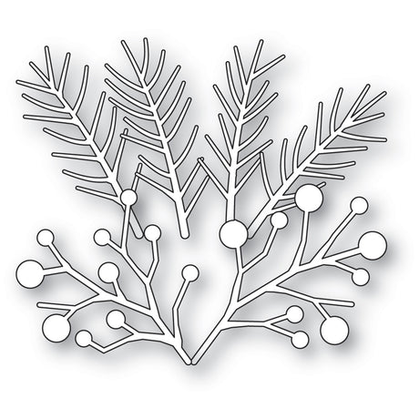Memory Box Pine and Berries Sprigs Craft Die - 94995