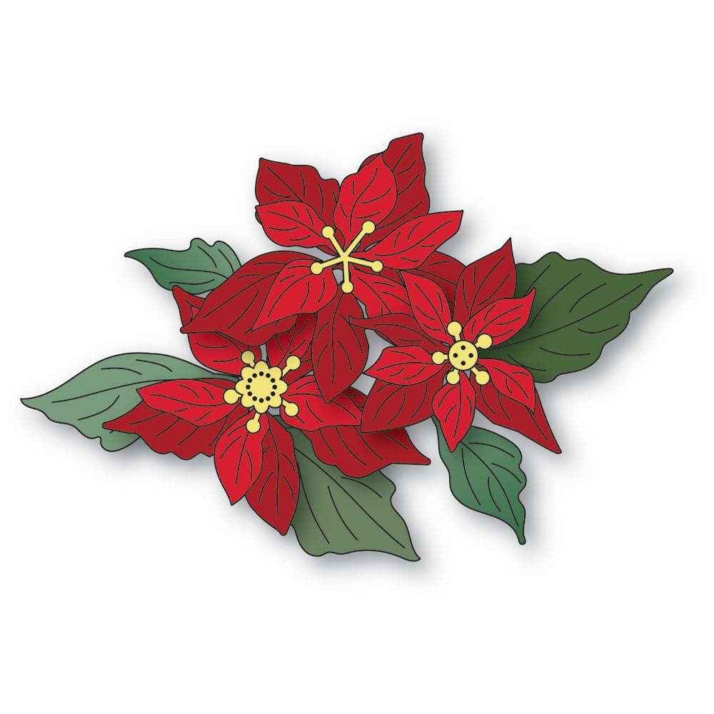 Memory Box Fresh Poinsettia Bundle Craft Die - 94996