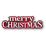 Memory Box Merry Christmas Timeless Script Craft Die - 95001