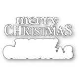 Memory Box Merry Christmas Timeless Script Craft Die - 95001