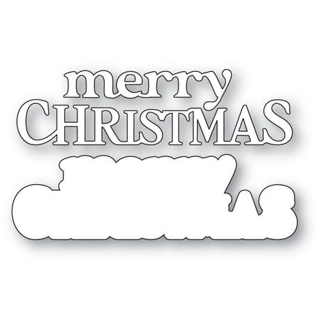 Memory Box Merry Christmas Timeless Script Craft Die - 95001