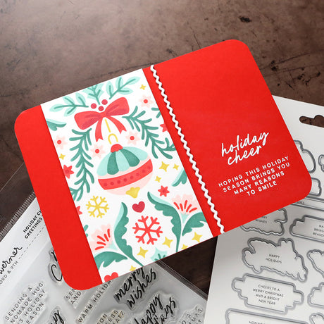 Concord & 9th KW Ornamental Christmas Stamp Set (6 x 8), Stencil & Die Bundle