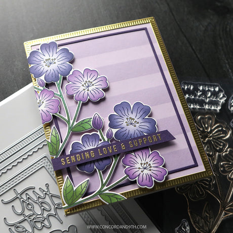 Concord & 9th KW Spring Stem Stamps (4 x 6) & die bundle