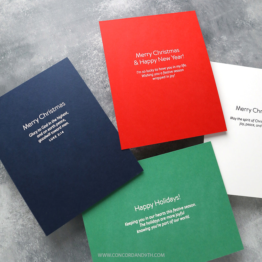 Concord & 9th Kristina Werner  Inside Holiday Greetings Stamp Set (4 x 6)