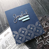 Concord & 9th Kristina Werner Deco Star Easy Repeat Background Stamp (6 x 6)