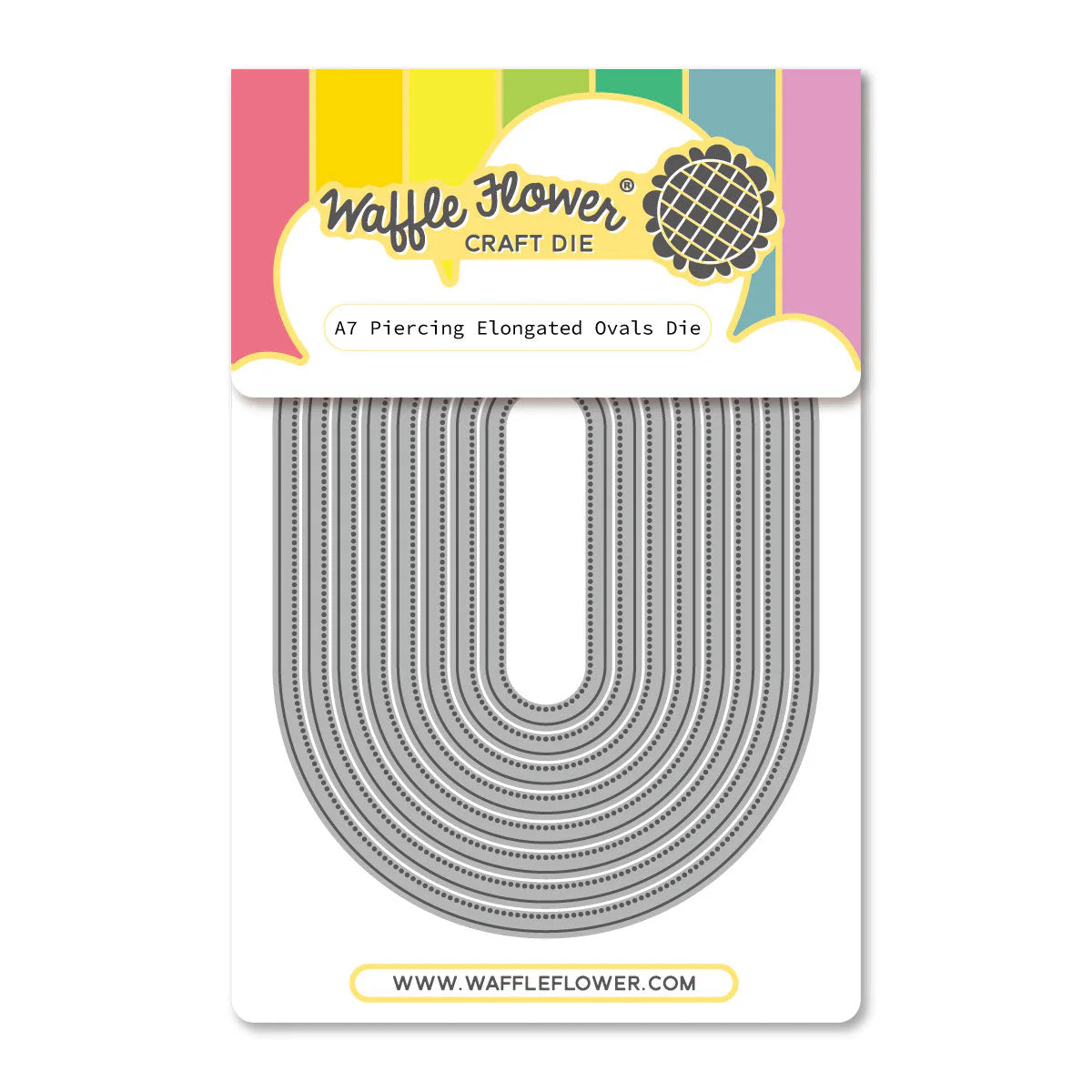 Waffle Flower A7 Piercing Elongated Ovals Die - 422506