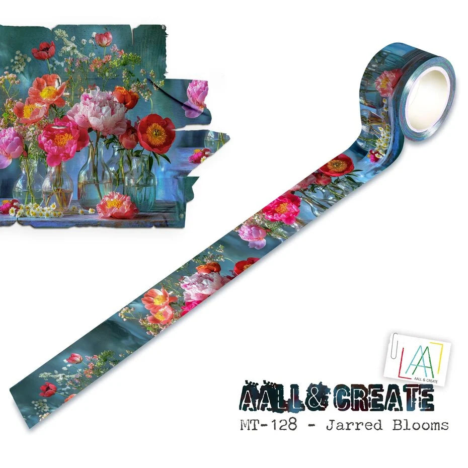 Aall and Create Layer-It-Up Washi Tape 25mm 10m Jarred Blooms (AALL-MT-128)