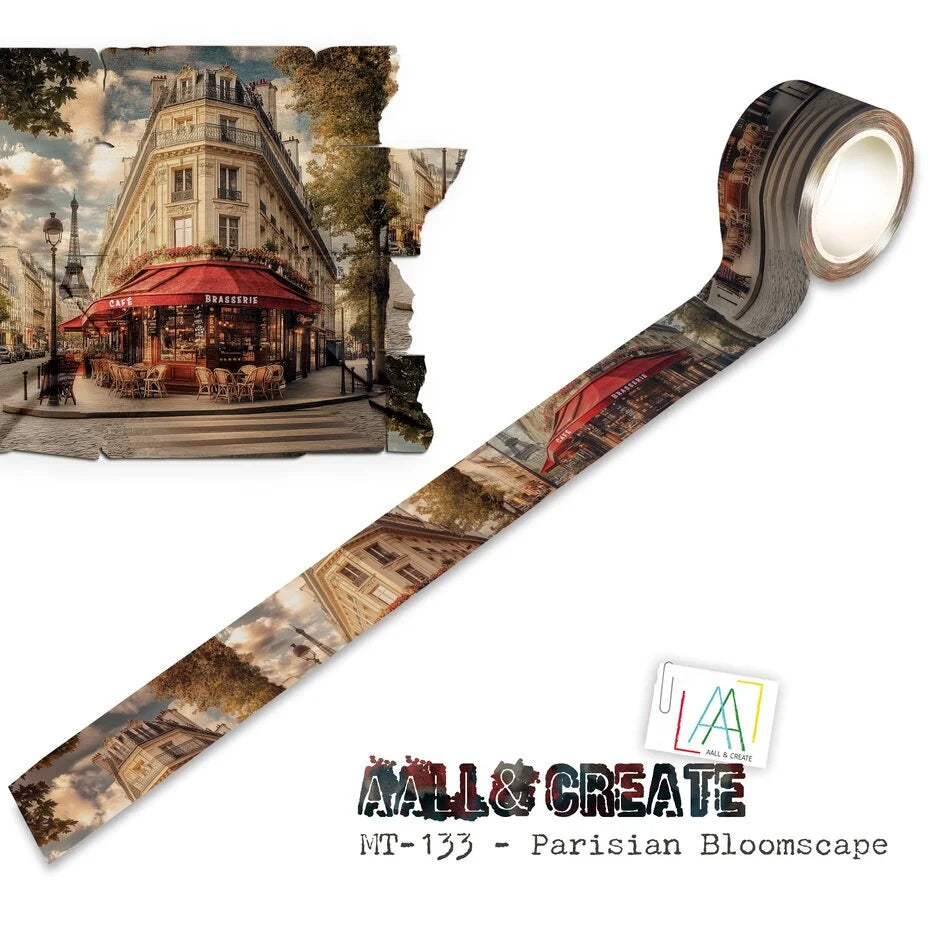 Aall and Create Layer-It-Up Washi Tape 25mm 10m Parisian Bloomscape (AALL-MT-133)