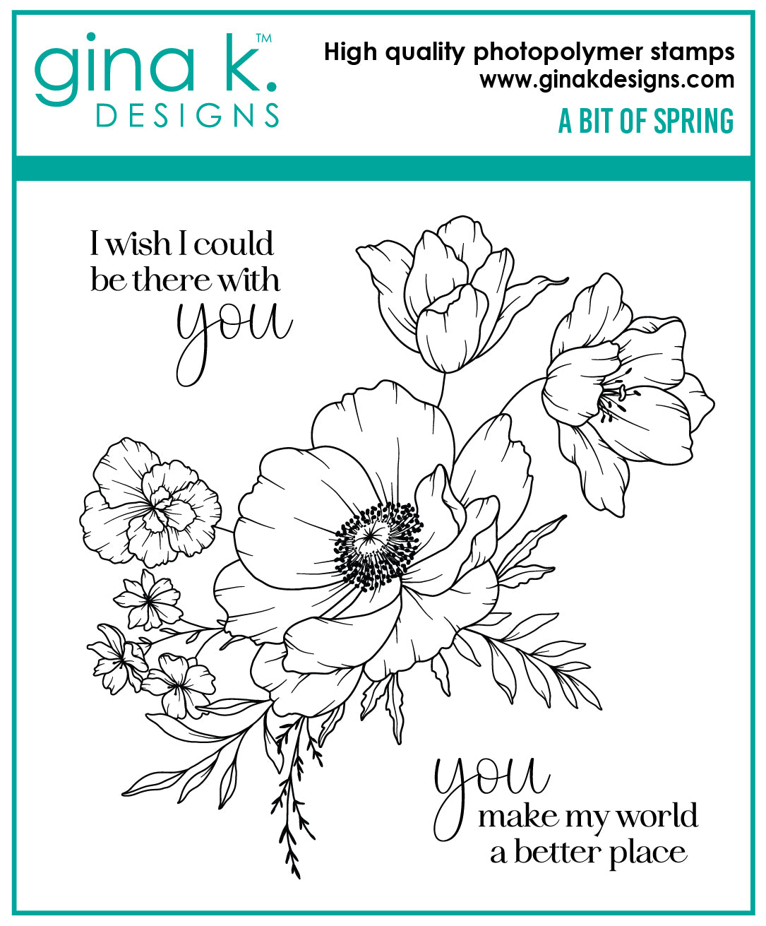 Gina K Designs Bundle- A Bit of Spring Stamp & Die