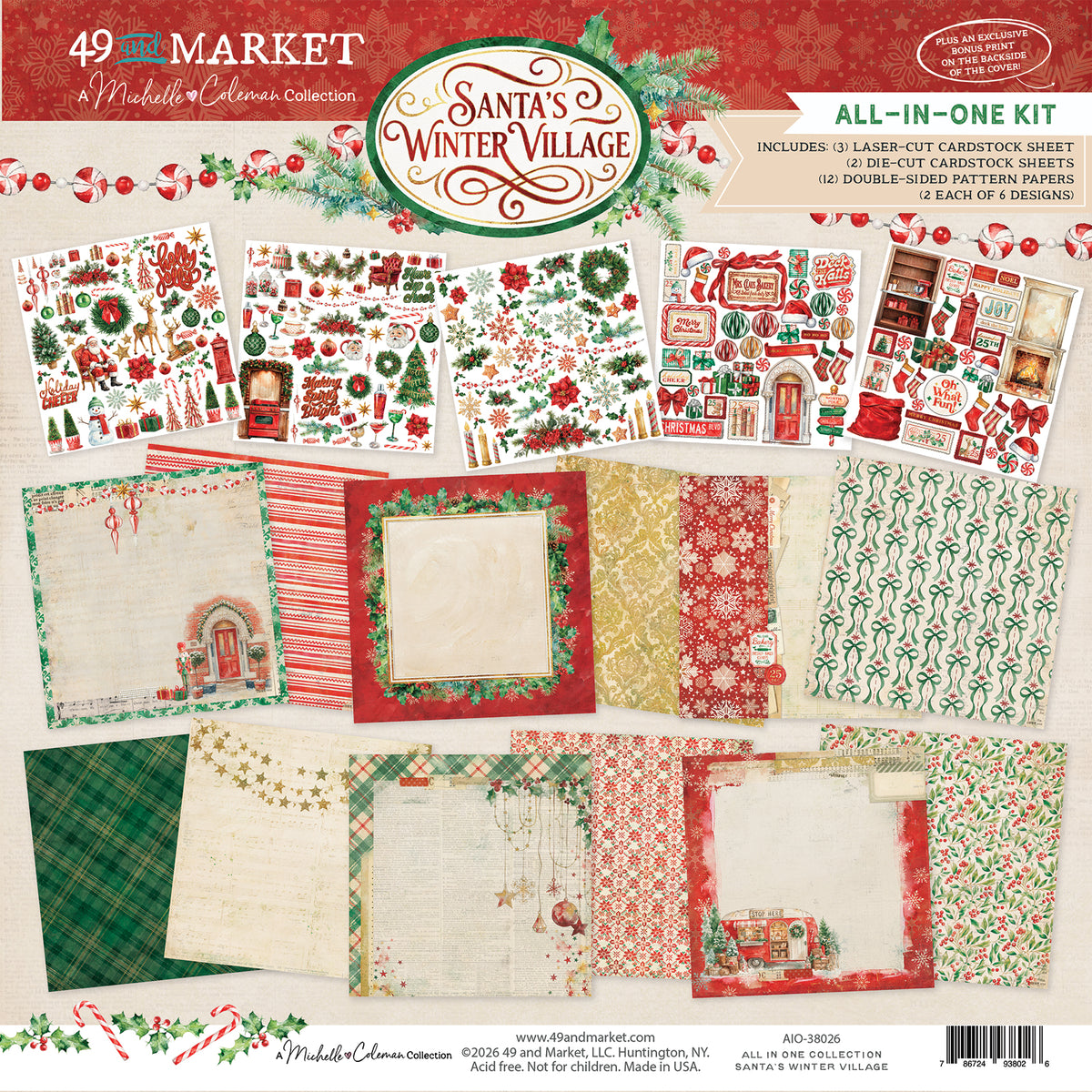 49 & Market Santa's Winter Village All-in-One Kit - AIO-38026