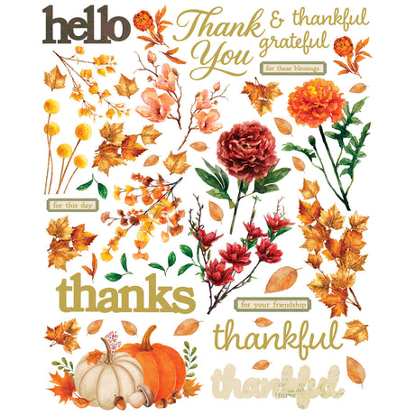 49 & Market Thankful Card Kit with Gold Foil - AIO-38743