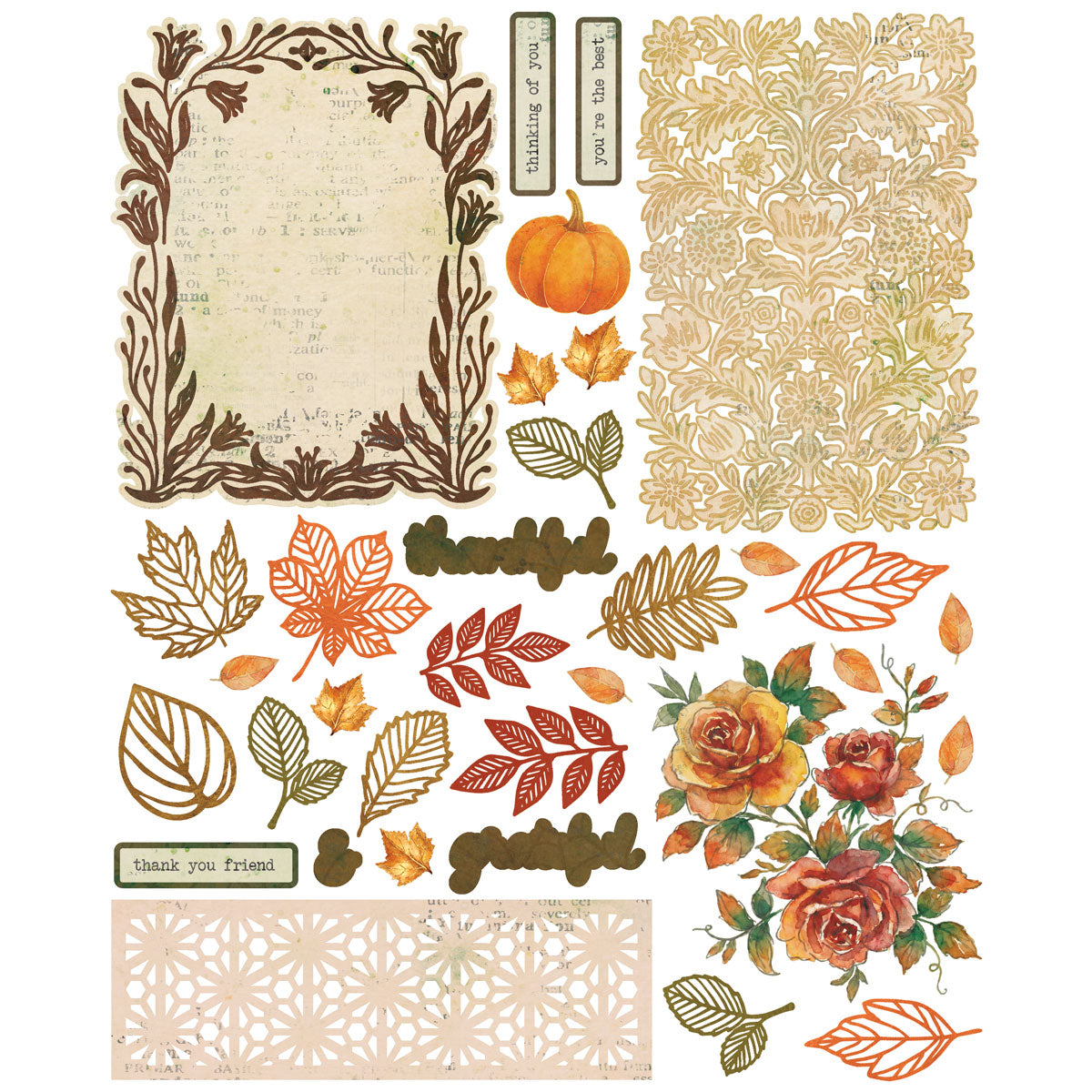 49 & Market Thankful Card Kit with Gold Foil - AIO-38743