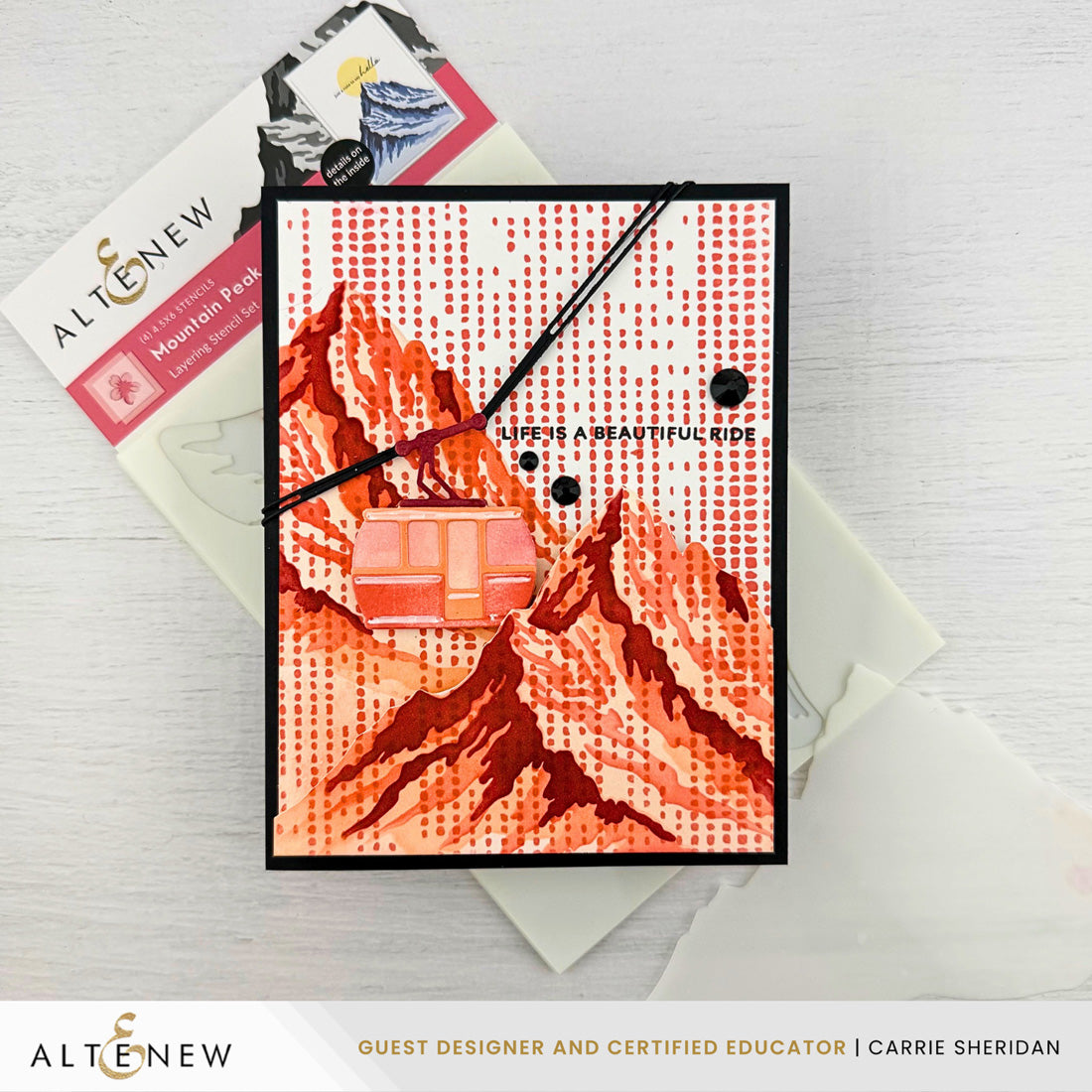 Altenew The Mountain Range Stencil Bundle - ALT11551BN