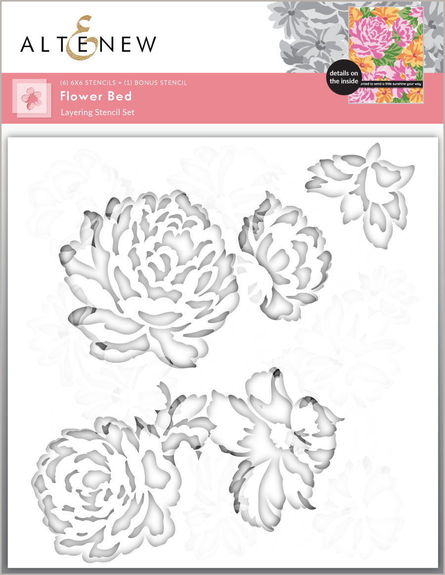Altenew Flower Bed Layering Stencil Set (6 in 1)