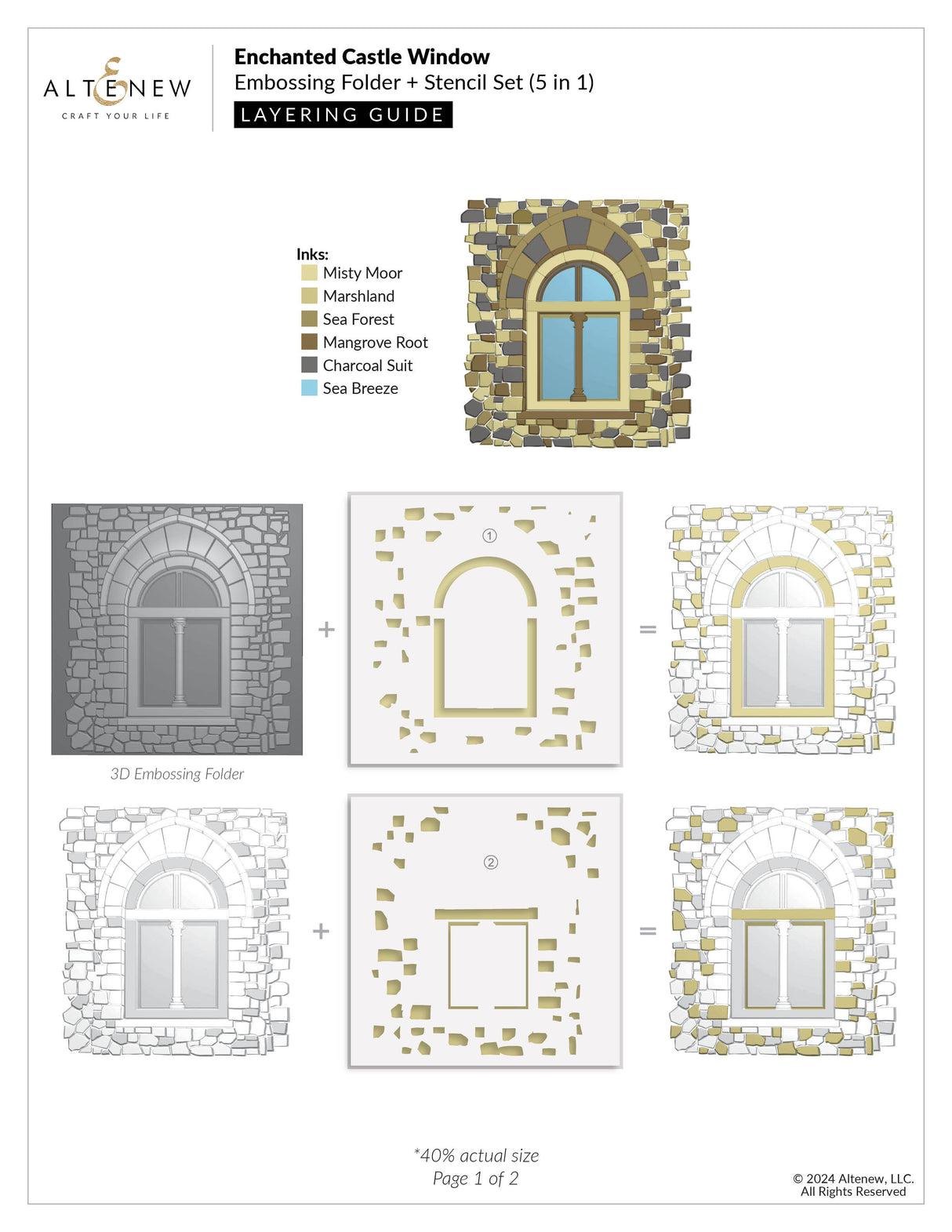 Altenew Enchanted Castle Window - Complete Bundle