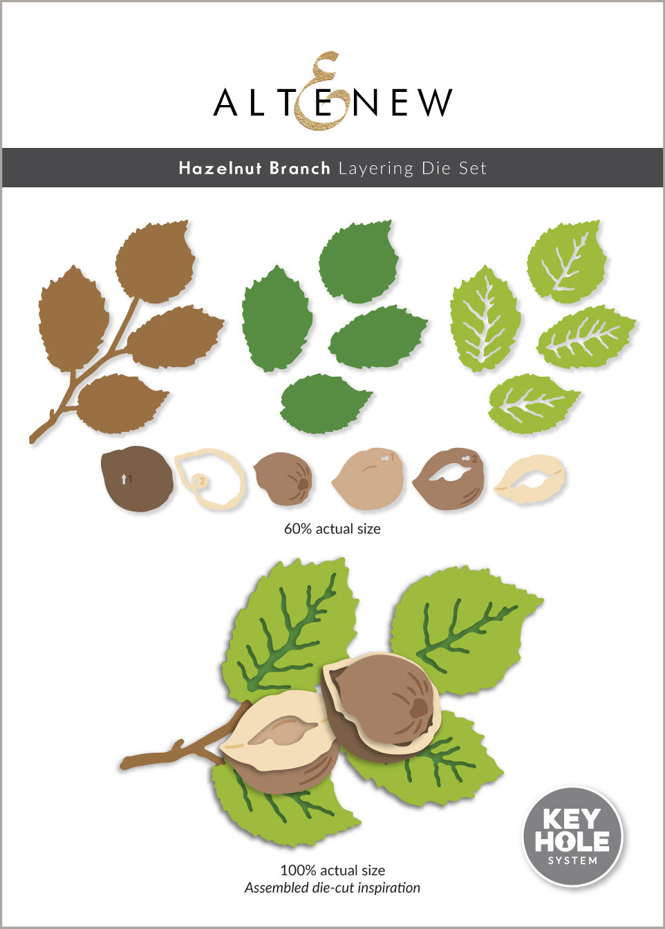 Altenew Hazelnut Branch Layering Die Set
