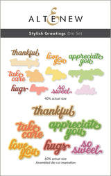 Altenew Stylish Greetings Die Set