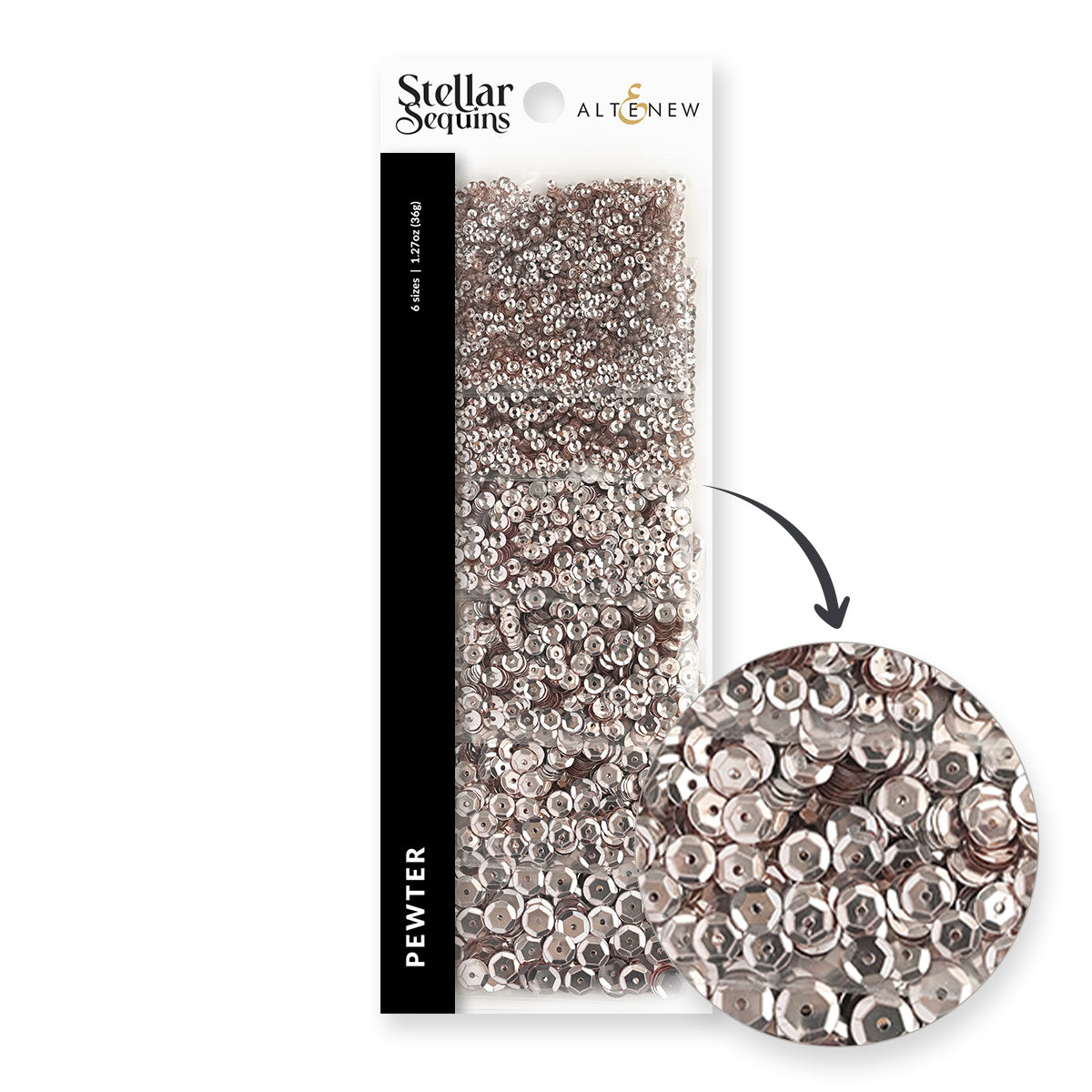Altenew Stellar Sequins – Pewter