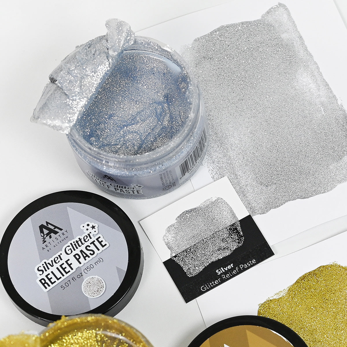 Altenew Silver Glitter Relief Paste