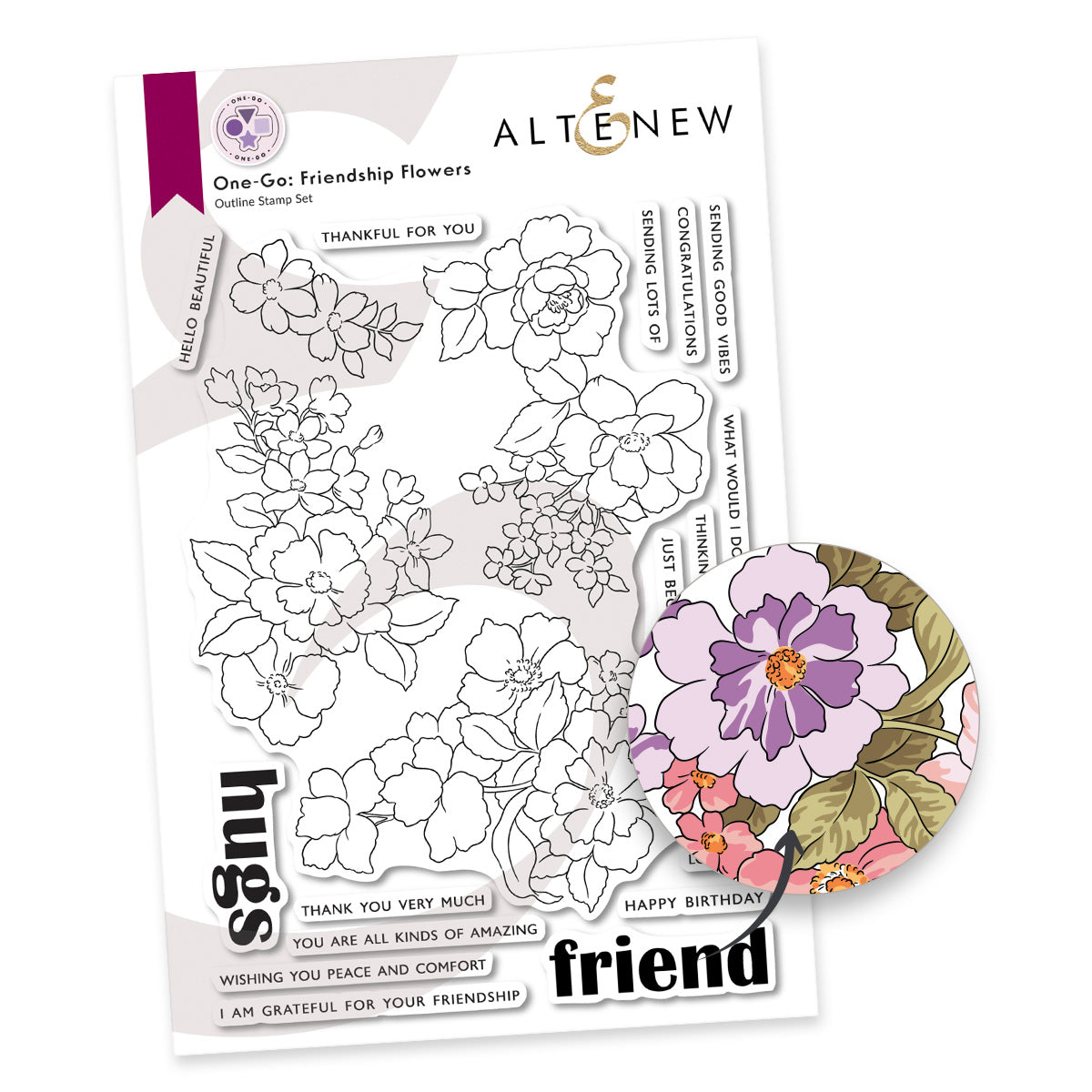 Altenew One-Go: Friendship Flowers - Complete Bundle