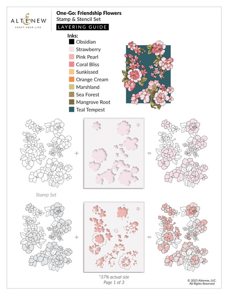 Altenew One-Go: Friendship Flowers - Complete Bundle
