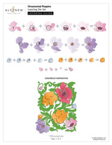 Altenew Ornamental Poppies Layering Die Set