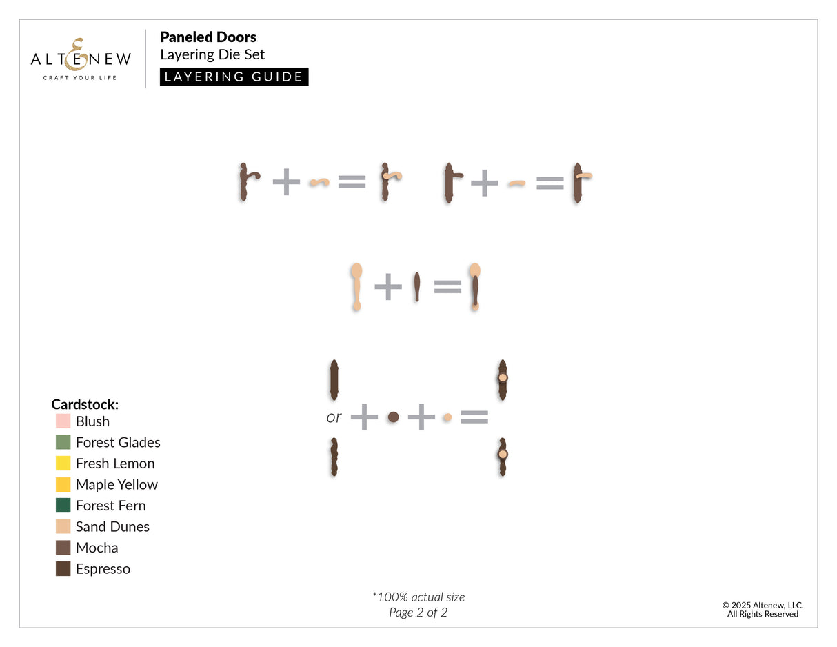 Altenew Paneled Doors Layering Die Set