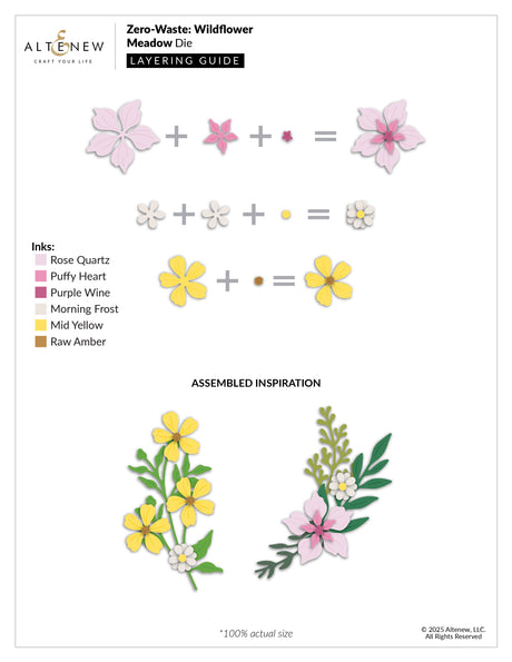 Altenew Zero-Waste: Wildflower Meadow Die
