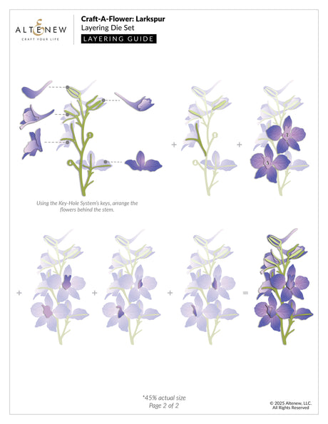 Altenew Craft-A-Flower: Larkspur Layering Die Set