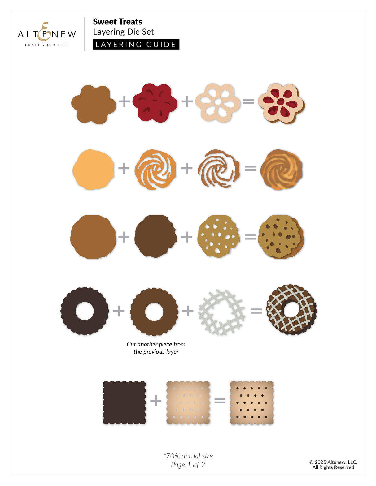 Altenew Sweet Treats Layering Die Set