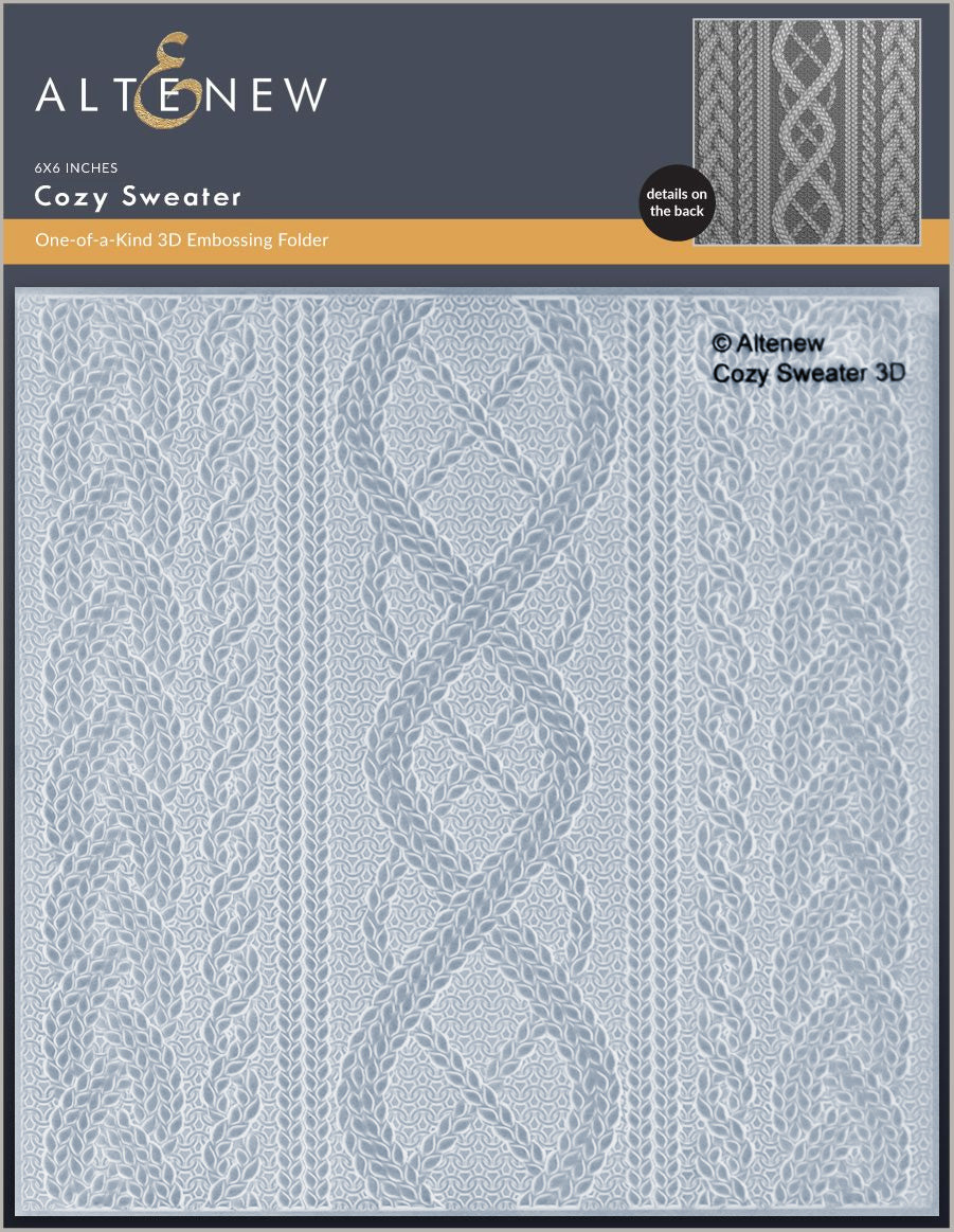 Altenew Cozy Sweater 3D Embossing Folder