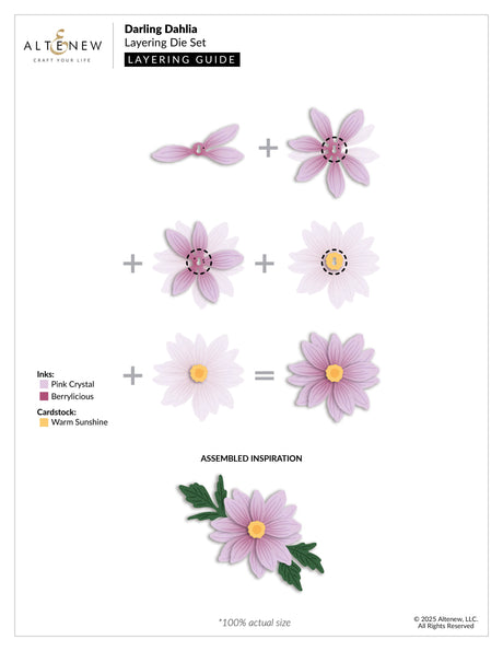 Altenew Darling Dahlia Layering Die Set