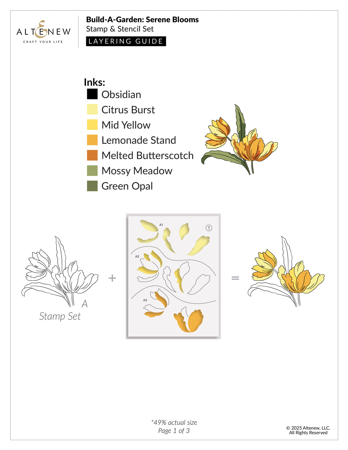 Altenew Build-A-Garden: Serene Blooms