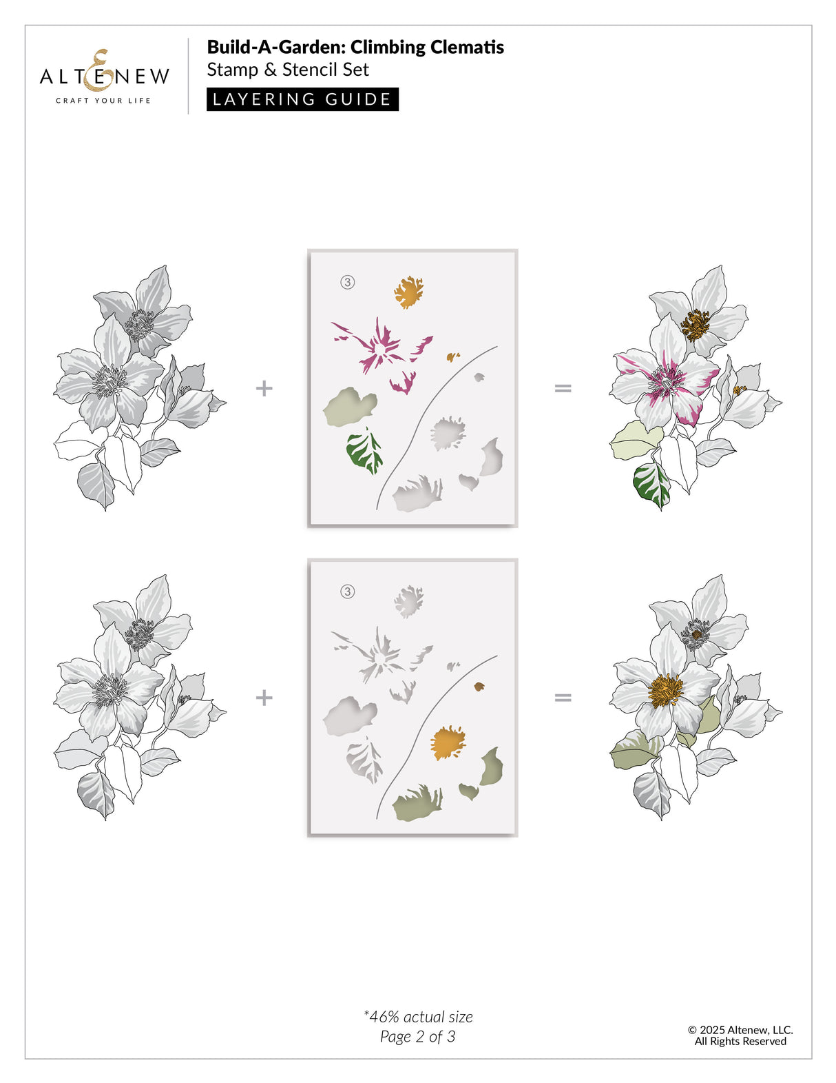 Altenew Build-A-Garden: Climbing Clematis