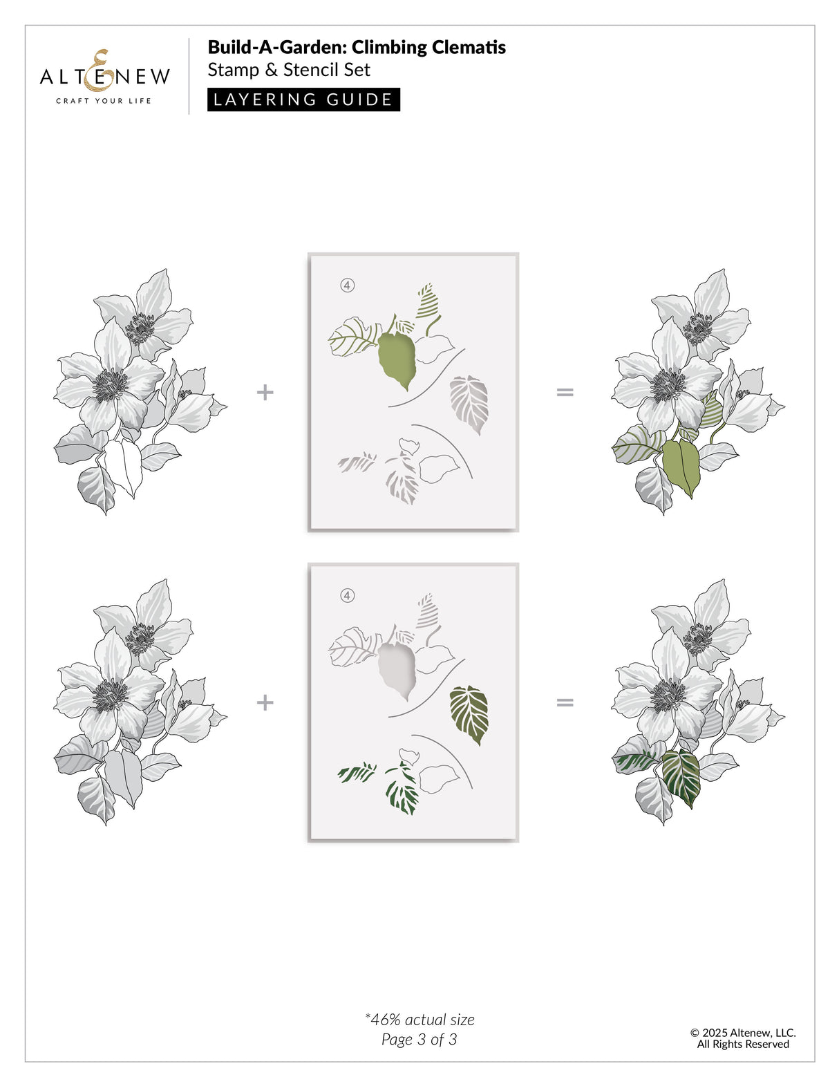 Altenew Build-A-Garden: Climbing Clematis