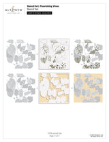Altenew Stencil Art: Flourishing Vines Layering Stencil Set (6 in 1)