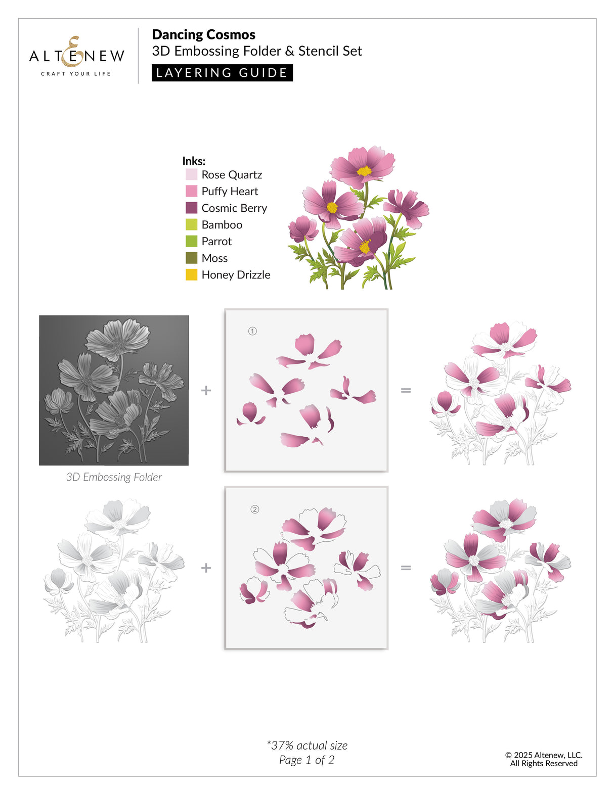 Altenew Dancing Cosmos - Complete Bundle